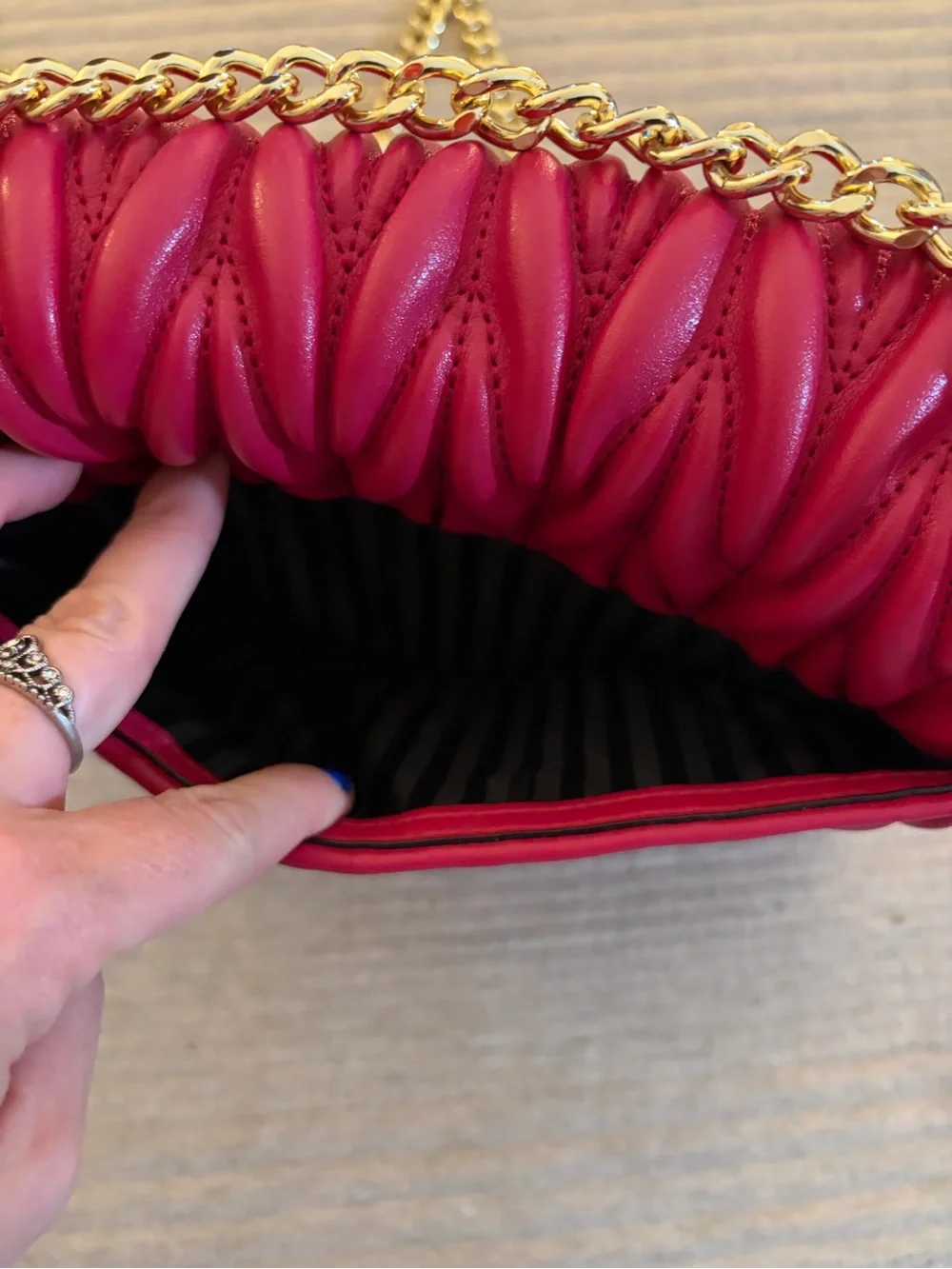 Y2K Victoria Secret Love Pink Crossbody Purse Clutch Quilted HTF Shoulder Bag